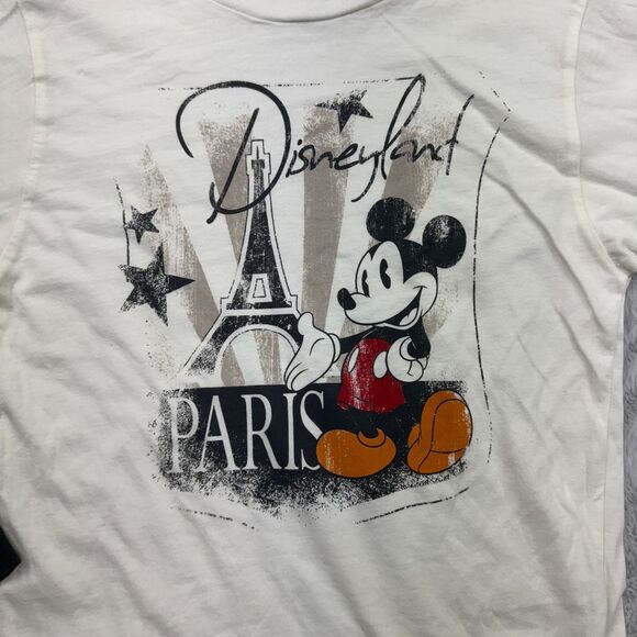 Disneyland Paris Mickey Mouse Eiffel Tower Long Sleeve T-Shirt Size 12 - Picture 2 of 6